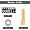 DEX2420JKIT DEX2400JN Brass Sleeve Nut Assembly Replacement for Hayward Filter Tank Clamp Housing Parts, Fit for DEX2420J1KIT, V60-110, VAL-051-1003, CCX1000N, with Spring Metal Washers