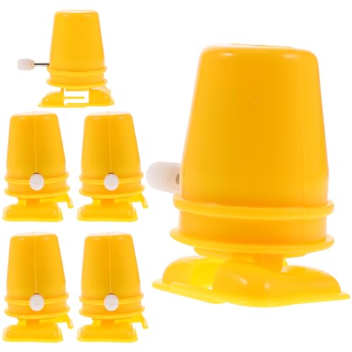 VALICLUD 6PCS Wind Up Walking Mechanical Feet Plastic Clockwork Movement for DIY Crafts, Model Cars, Robot Toys