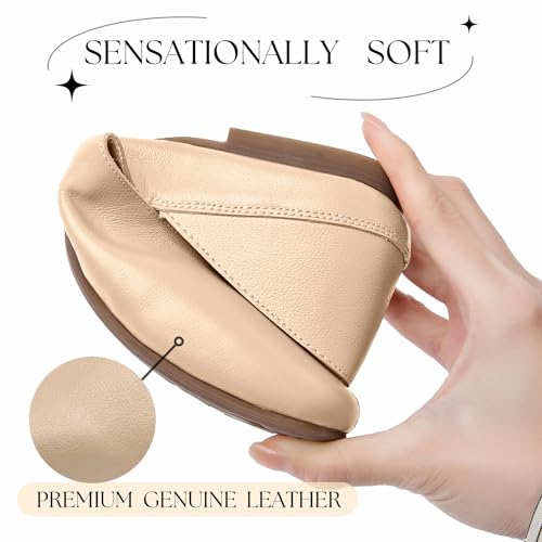 WONDERWAY Womens Foldable Ballet Flats, Comfortable Flat Breathable Ballet Shoes3