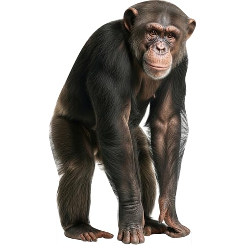 Image of Gorilla 3FT Life Size Cardboard Cutout, 1 PC, for Party Decor | Fun Animal Cardboard Standup for Events, Birthday, Photos, Party Decorations, Holiday Themed Gatherings, Photo Booth Props