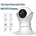 Produktbild JHSHENGSHI HD 1080P WLAN Kamera Überwachungskamer mit Nachtsicht,Bewegungsmelder,Fernalarm,2-Way Audio,App Kontrolle,Indoor WiFi IP Camera,Home Kamera Baby/Haustier, White