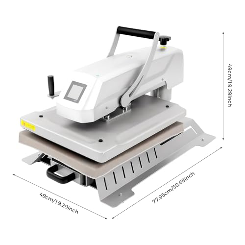 Prensa térmica swing away 40x50cm 1600W 110V control digital miniatura 4
