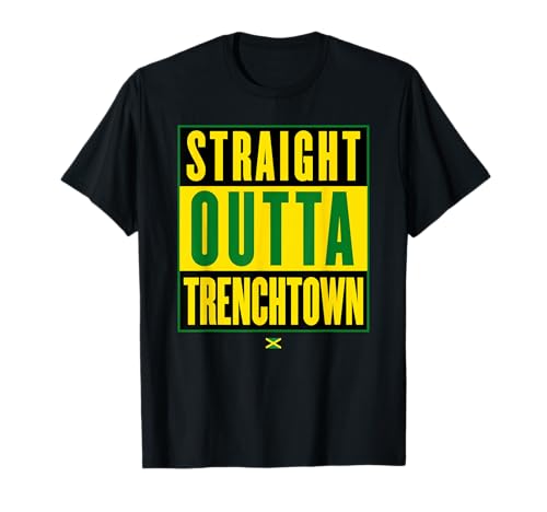 STRAIGHT OUTTA TRENCHTOWN Regalo de música Reggae Dancehall Camiseta