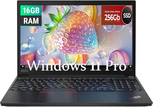 Lenovo Thinkpad E15 Business Laptop, écran FHD 15.6' (1920 x 1080), Intel Core i5-10210U 1.6GHz, RAM 16 Go, SSD 256 Go, Webcam, Windows 11 Pro(Reconditionné)