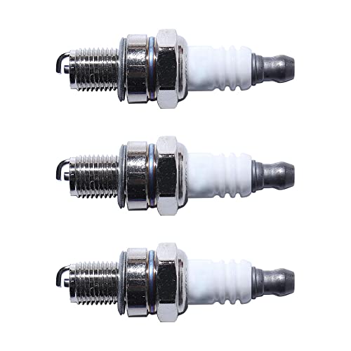 Gubeter 3X Spark Plugs Kit, For Stihl For HONDA Robin Mitsubishi For B & S Makita 4-Stroke Trimmer Blower Brushcutter, /