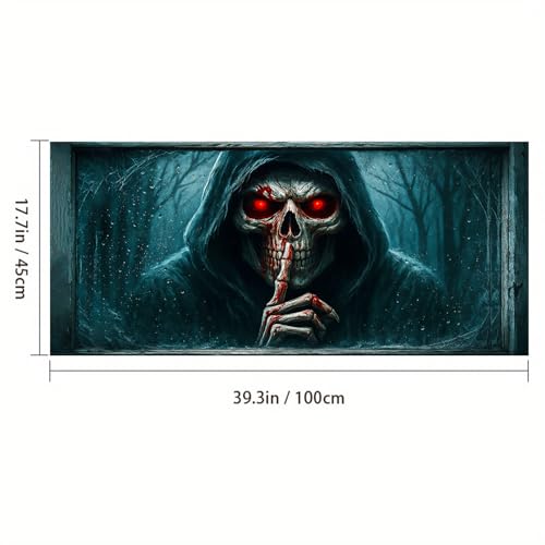 HOMETITUTE Horror Film Adhesivo para Ventanas 39.3x17.7 in miniatura 3