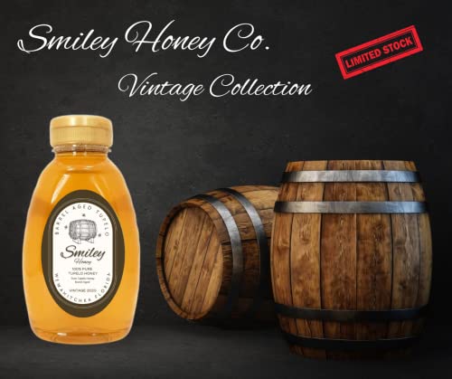 Smiley Honey, Miel Tupelo Añejada en Barril 16oz miniatura 4