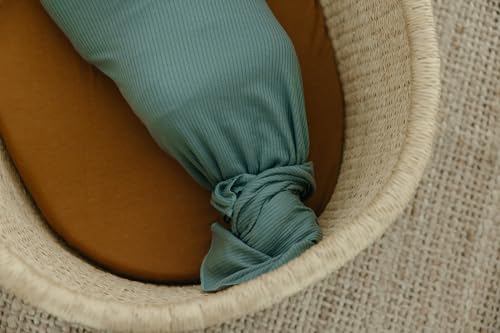 Image of Copper Pearl Swaddle Blankets for Newborns | Soft Stretchy Receiving Blankets for Boys and Girls | Large 46 x 46 Inch Baby Blankets | Lightweight and Breathable Swaddles | Moss