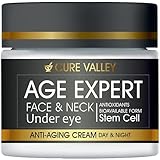 Cure Valley Anti Wrinkle, Age Expert Moisturizer, Anti Aging Face, Neck and Under Eye Cream. Stem...