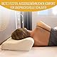 Inphysio Luxury Cervical Pillow - Lumbales Stützkissen - Hypoallergenes Memory Foam-Kissen - 2 Kissenbezüge - Ergonomisches Kopfkissen - 60 x 35 x 12/7cm
