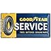 Nostalgic-Art Retro Blechschild, Goodyear – Service – Geschenk-Idee für Auto- und Motorrad-Fans, aus Metall, Vintage-Dekoration, 25 x 50 cm
