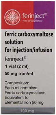 Ferinject 100mg - Vial of 2ml Injection