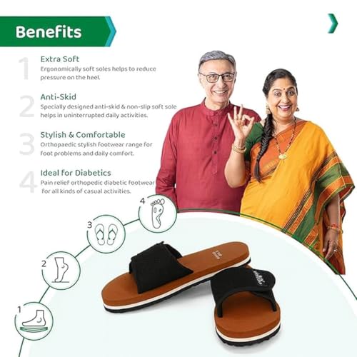 Image of ORTHO JOY Extra Soft Doctor Ortho Slippers for Men /Flip-flops