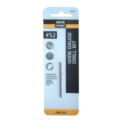 #52 1-7/8-inch Black Oxide Wire Gauge Drill Bit