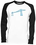 Doux et respirant Transportador Puente Blance Camiseta De Béisbol Unisex White Baseball tee Tshirt