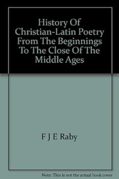 Hardcover A History of Christian-Latin Poetry Book