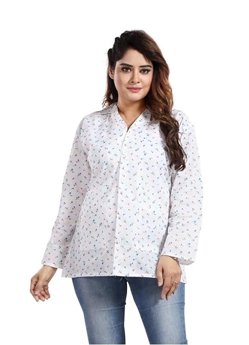 abrav Women's Cotton Printed Summer Coat with 2 Front Side Pockets for Sun Protection & Dust Pollution|| Summer coat-picture-30