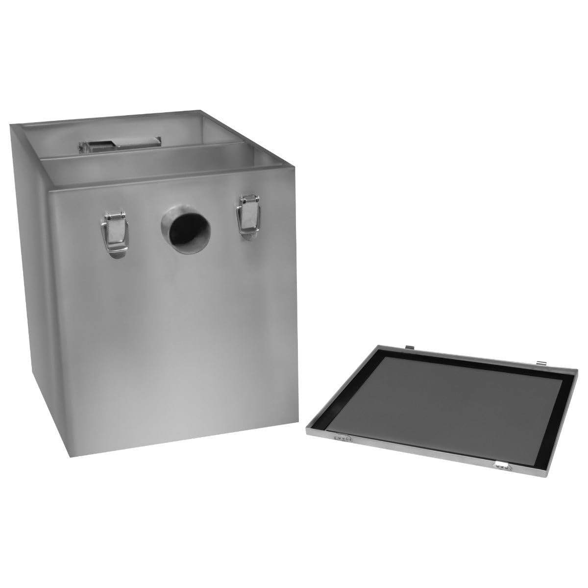 Séparateur de Graisse Commecial 60L en Acier Inoxydable Récupérateur Bac piège à Graisse - Sous Evier - Elimine les déchets de vos eaux - Parfait pour Restaurant, Bar, Cuisine HORECA CHRD