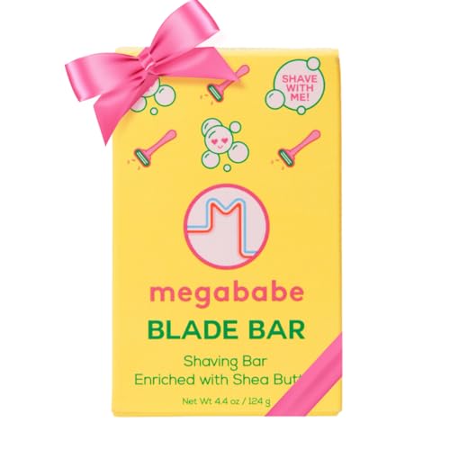 Megababe Blade Bar | Stocking Stuffer Holiday Gift | Shaving Bar Enriched with Shea Butter | Hydrating for All Skin Types | 4.4 oz