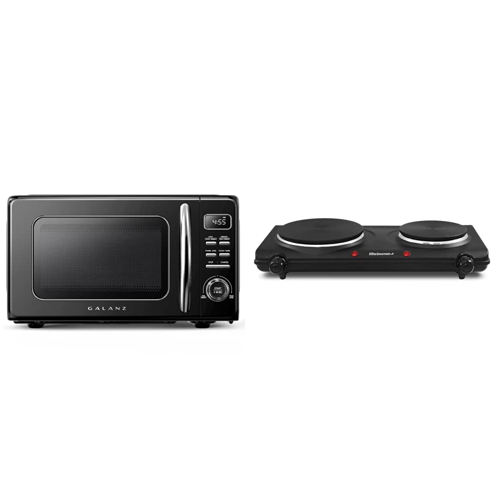 Galanz Retro Microwave Oven Elite Gourmet Electric Hot Plate