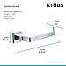 KRAUS Bathroom Accessories - Tissue Holder Without Cover in Chrome
