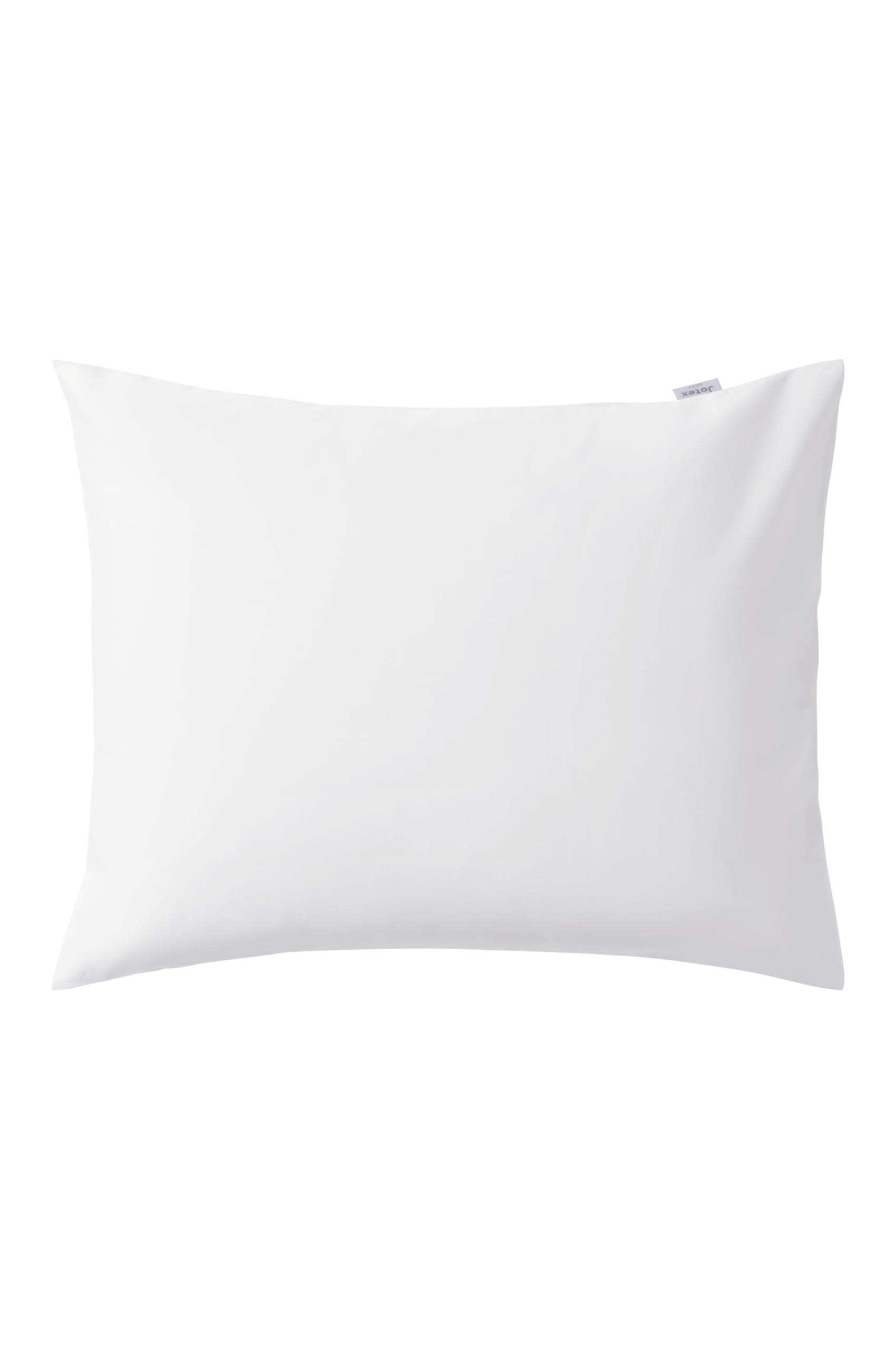 Jotex Zack Satin Pillowcase Exclusive Satin Made of Organic Cotton GOTS Certified Cushion Cover, White, 80 x 80 cm