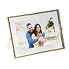 Gold Floating Frame (6″x8″, Horizontal), For Picture 5×7, 4×6, 3×5, Tabletop Shelf Photo Frame, Home or Office Decor, Classy For Holiday, Birthday or Wedding