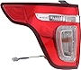 Evan-Fischer Tail Light Assembly Compatible with 2011-2015 Ford Explorer Clear and Red Lens Driver Side
