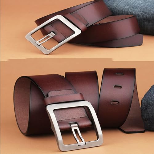 Retro Formal Men's Wide Belt, Large Size, Long Pure Cowhide Casual, Suitable for Casual Business Gifts4