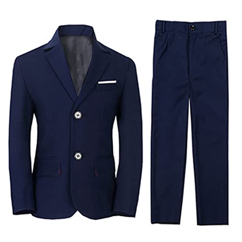 Tuxedo garçon trois pièces au design tailleur avec finitions revers à encoche