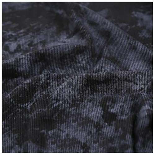 Tissu velours côtelé gris au mètre 50x150 cm pour couture d'ameublement