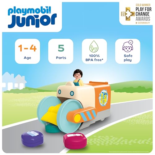 Playmobil Junior Vehículo Recolector de Basura miniatura 2