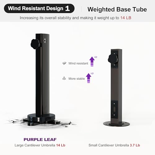 PURPLE-LEAF-10-X-13-Cantilever-Outdoor-Umbrellas-Large-Patio-Umbrella-Hanging-Double-Top-Rectangle-Offset-Umbrella-with-360Rotation-Tilting-Umbrella-Outdoor-Patio-Taupe PURPLE LEAF 10 X 13 Cantilever Outdoor Umbrellas Large Patio Umbrella Hanging Double Top Rectangle Offset Umbrella with 360Rotation Tilting Umbrella Outdoor Patio Taupe