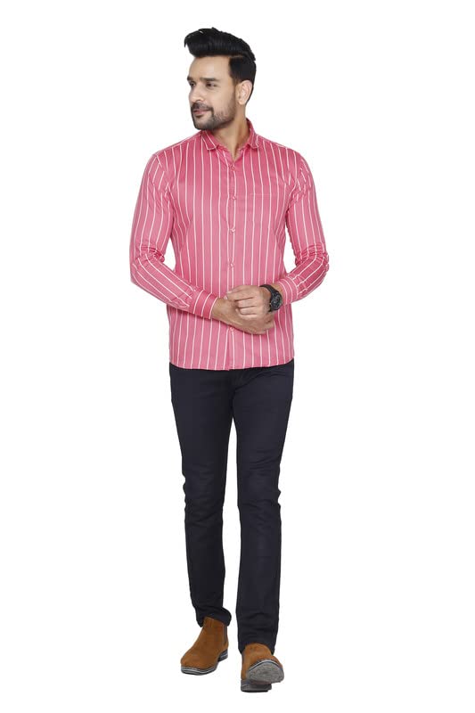 Image of Pure Cotton Solid Slim Fit Semi Casual Shirt for Men's & Boy's (Pack of 1)