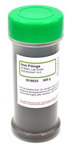 Innovating Science Coarse Iron Filings, 1.1lb (500g), Laboratory-Grade, Made in USA and MSDS Available - The Curated Chemical Collection