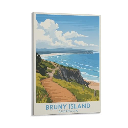 Poster Australie Bruny Island pour sublimer un mur blanc de bureau