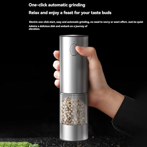 Moulin à sel électrique rechargeable avec base de rangement au design épuré - 8
