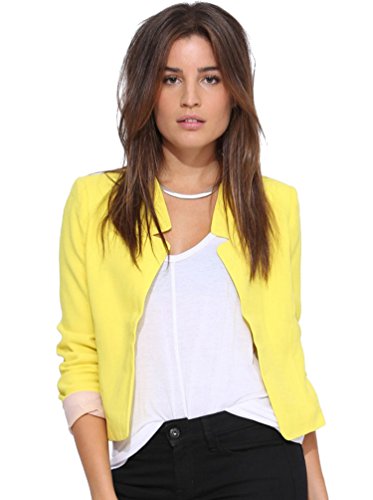 ZKOO Chaqueta Mujer Americana Blazer Traje Blazer De Slim Fit Elegante Oficina Femenina Capa Cazadoras Abrigos para Mujer
