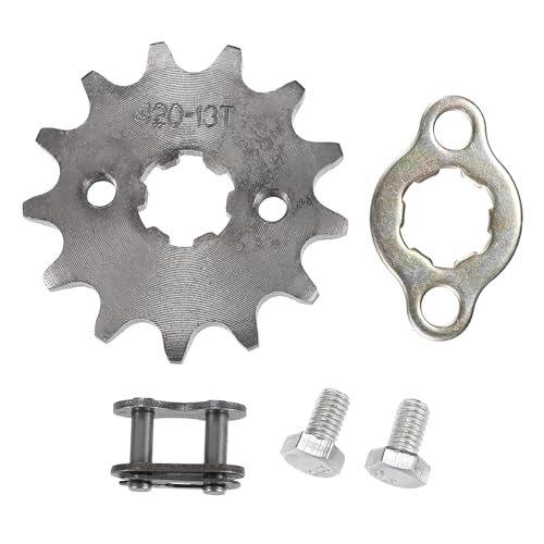 QUARKZMAN Piñón Delantero 420 13T 17Mm Para Motocross Atv 1 Pieza