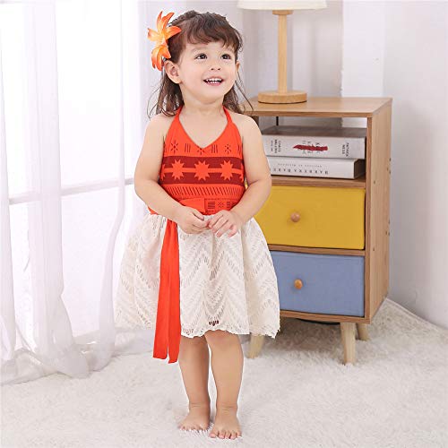 Lalulalu Baby Girls Lace Halter Swim Dress Set with Accessories #TOP1