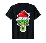 Photo Gallery christmas lights broccoli wearing xmas hat - broccoli lover maglietta Photo Gallery christmas lights broccoli wearing xmas hat - broccoli lover maglietta