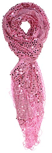 Ted & Jack - Big Date Night Sequin Wrap or Scarf in Pink