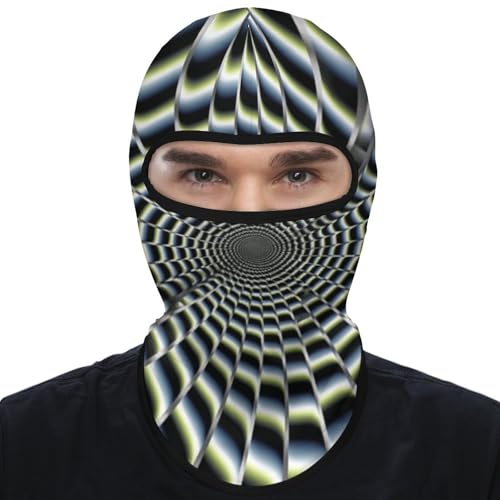 Balaclava para hombre, máscara para esquí con ilusión óptica en espiral, cubreboca para invierno, ciclismo y deportes al aire libre miniatura 7
