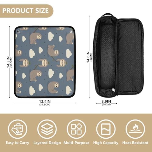 Bolsa de viaje para herramientas de cabello con tapete resistente al calor miniatura 4