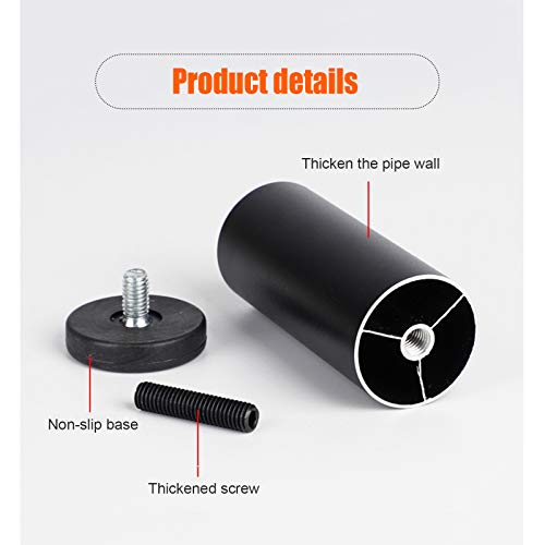 Patas de metal para muebles ajustables doradas de 8 cm, juego de 4 patas de sofá de diseño triangular 7