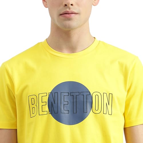 Image of United Colors of Benetton Men's Cotton Regular Fit T-Shirt