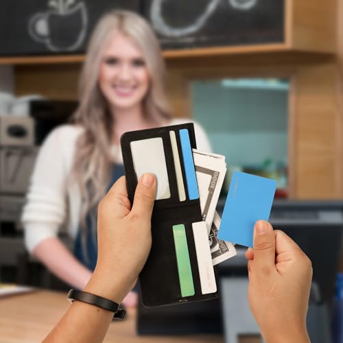 Men's Wallet, Fashionable Retro Bifold Wallets, Slim Wallet for Men with Double-Layer Cash Compartments, 5 Card Slots, 1 Photo Slot (Black)4