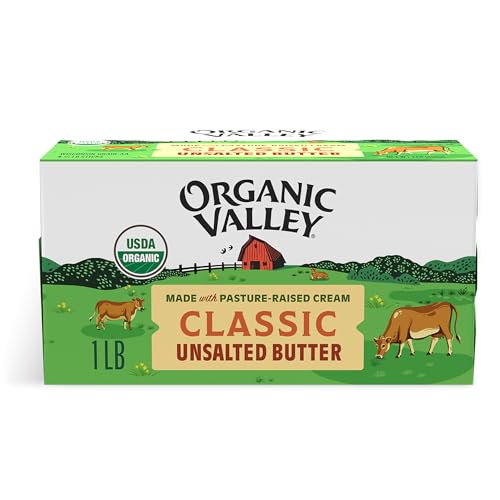 Organic Valley® Butter (Unsalted) — Organic, Pasture Raised, Non GMO — 4 Sticks — 16 oz
