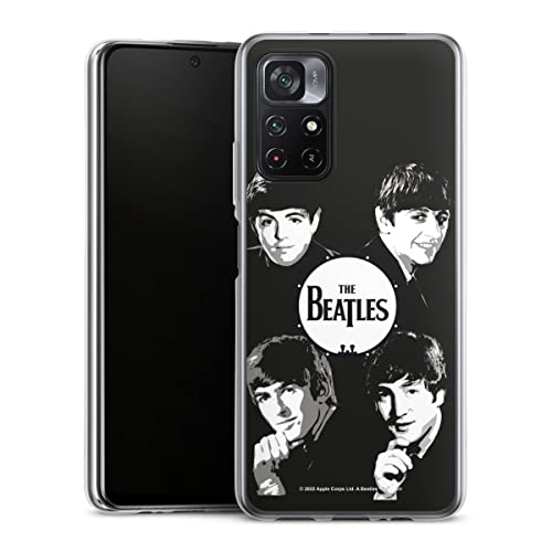 Coque en Silicone Compatible avec Xiaomi M4 Pro 5G Etui Silicone Coque Souple The Beatles Logo Black & White - Les Beatles, Paul McCartney, John Lennon, RIngo Starr, George Harrison Coque en Silicone Compatible avec Xiaomi M4 Pro 5G Etui Silicone Coque Souple The Beatles Logo Black & White