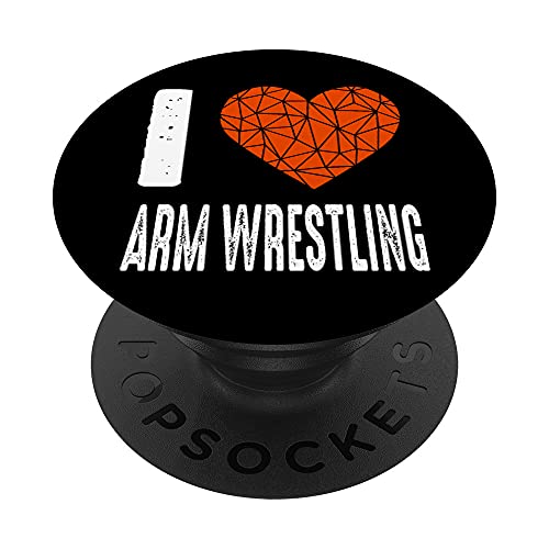 I Love Arm Wrestling Funny Bram Wrestler PopSockets PopGrip Intercambiable